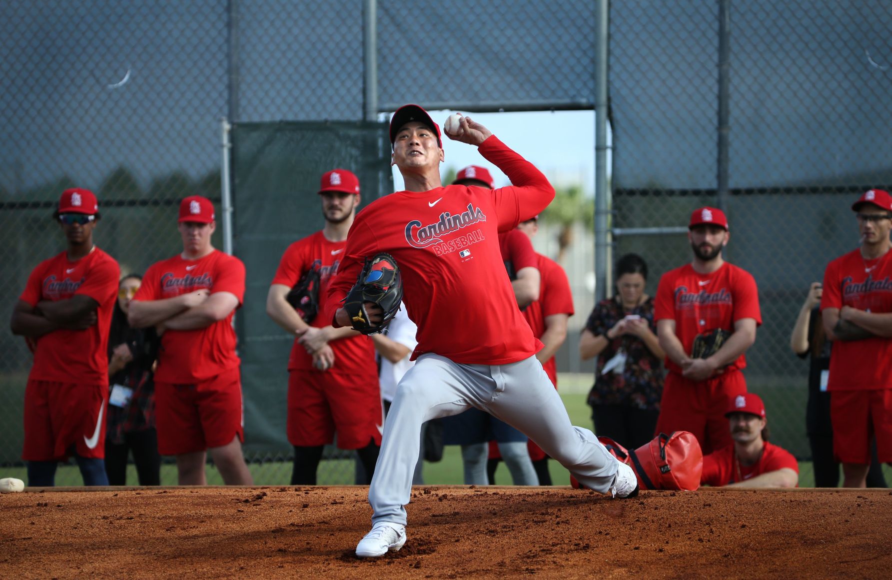 Cardinals pitchers and catchers report day